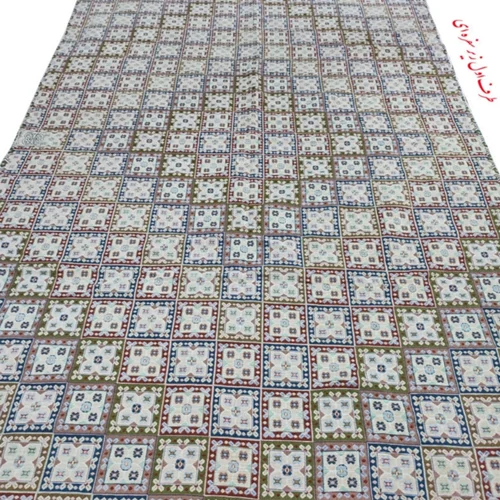 زیرسفره ای زیبا ۲ رو گلباف یزد جنس مخمل شانل کد z1