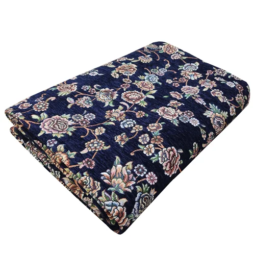 روفرشی ستاره زرین یزد طرح افشان کد 830 (با فیلم لایو) رنگ سرمه ای و فیروزه ای