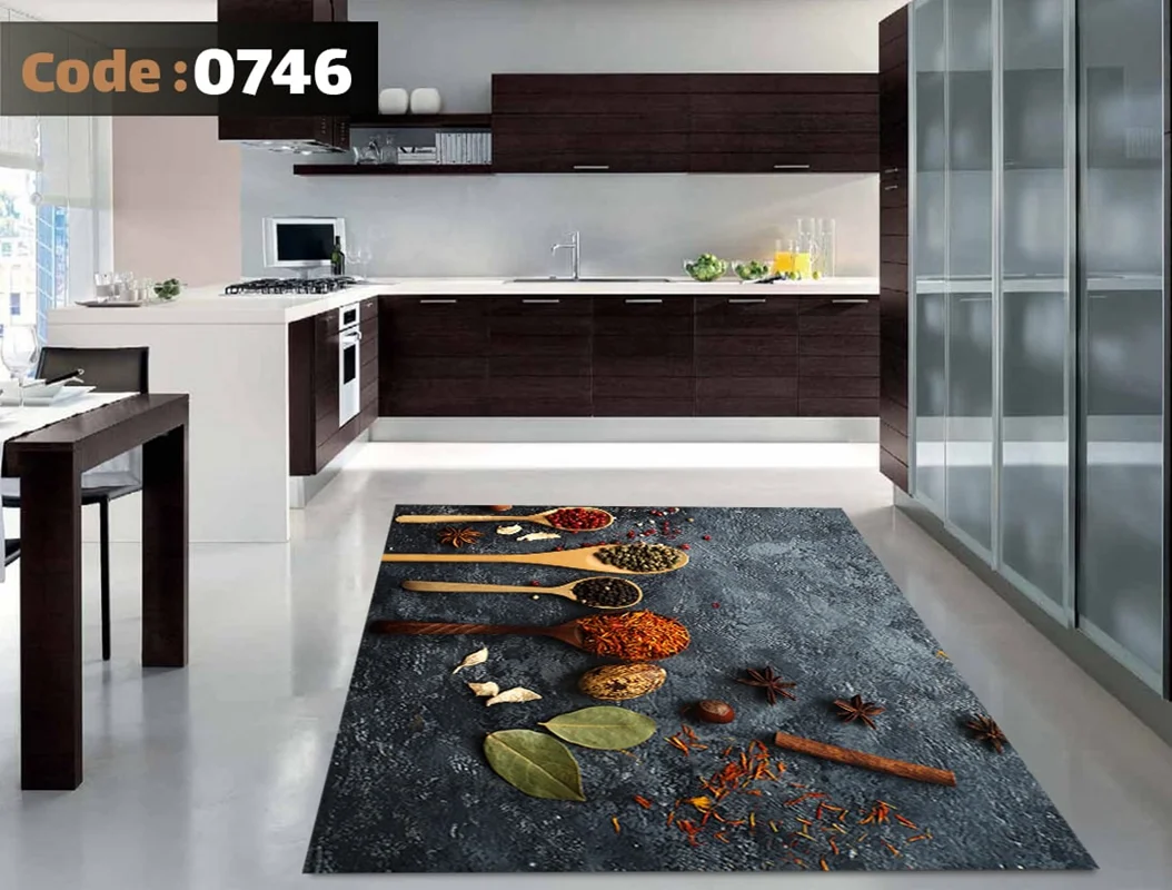 کاور فرش و روفرشی کشدار برای آشپزخانه کد ۰۷۴۶