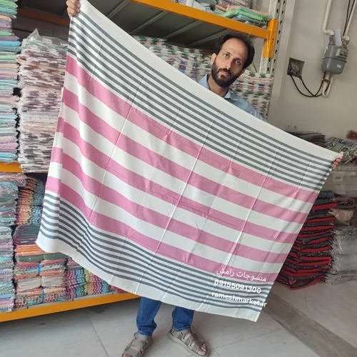 حوله استخری (ساحلی یا مسافرتی) ابراهیمی یزد مدل آیلین طرح اسپرت سایز 110×160 سانتیمتر (اصل)