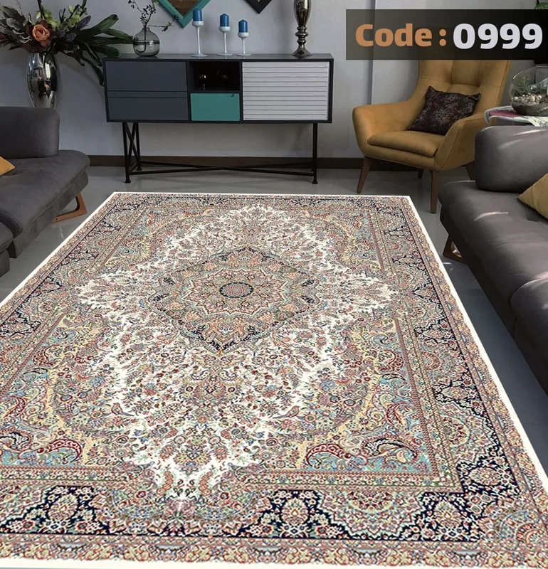 کاور فرش و روفرشی کشدار طرح زیبا کد 0999