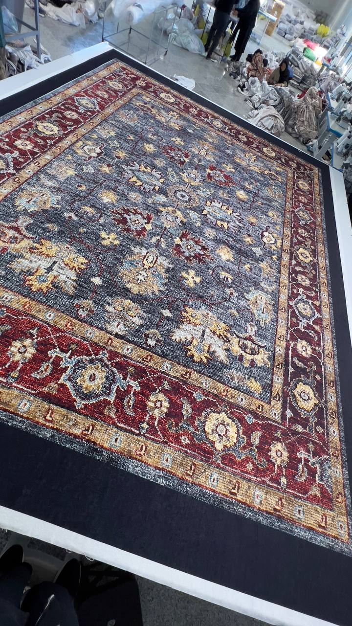 کاور فرش و روفرشی کشدار‌ طرح سنتی بسیار زیبا کد Rh2328 با تنوع سایز / cover carper  traditional design code 2328