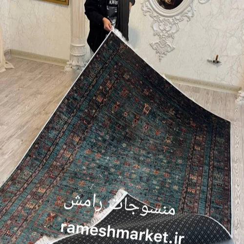 فرشینه استپ دار (ترمز دار) طرح خیلی زیبا کیفیت عالی کد fh2315 (با فیلم) / light carpet with stop-layer code 2315