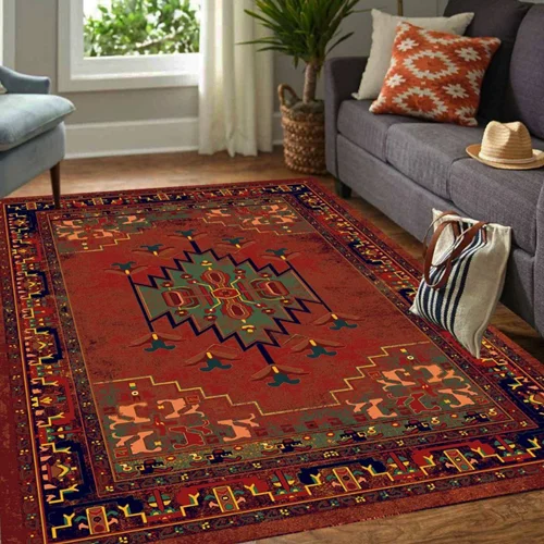 فرشینه ترمز دار طرح سنتی خیلی زیبا کیفیت عالی کد fh2593 (تنوع سایز) / light carpet with stop-layer code  2593