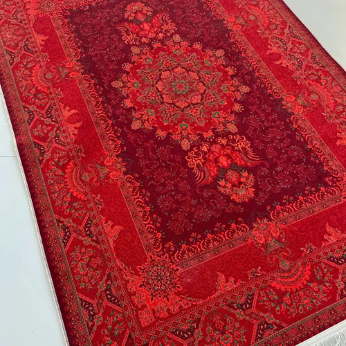 فرشینه تراصل ترمز دار ۴ لایه ریشه دار رنگ لاکی با کیفیت بالا طرح بسیار شیک کد fta808 از سایز پادری تا ۱۲ متری و کناره