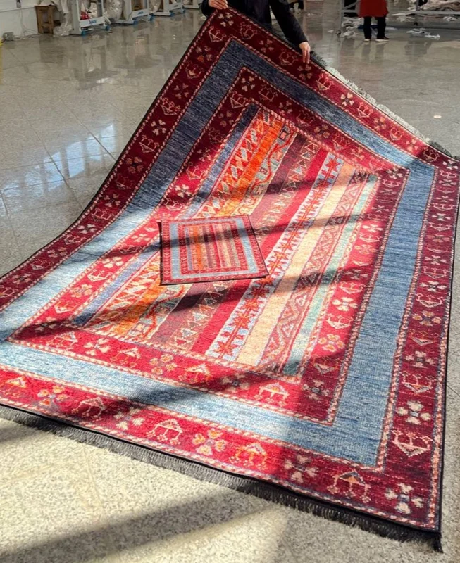 فرشینه پشت استپ دار (ترمز دار) کیفیت عالی کد fh2552 (با فیلم) / light carpet with stop-layer code 2552