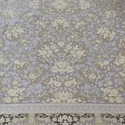 کاور فرش و روفرشی کشدار طرح جذاب طرح شبیه سه بعدی گل برجسته کد 135040 (با فیلم)