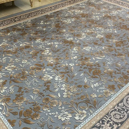 کاور فرش و روفرشی کشدار زمینه طوسی کد 1310 (با فیلم)