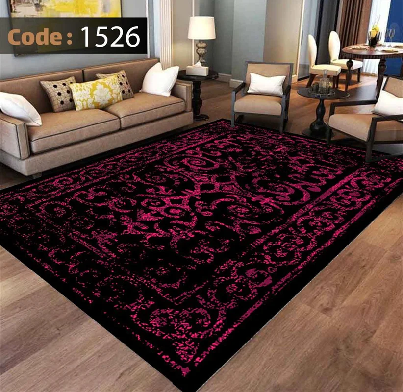 کاور فرش و روفرشی کشدار طرح با کلاس کد 1526