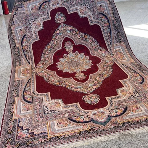 فرشینه ترمز دار طرح خیلی زیبا رنگ لاکی کیفیت عالی کد fh0140 (با فیلم) / light carpet with stop-layer code 0140