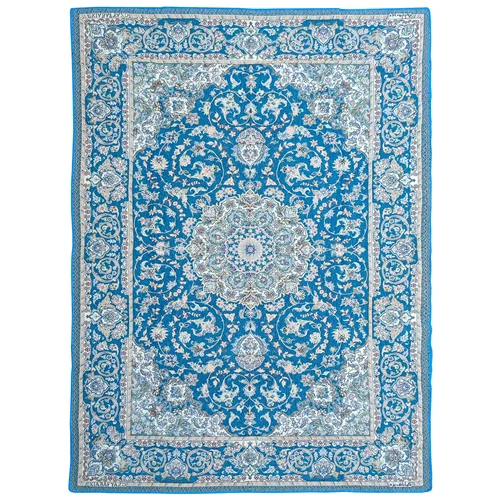 روفرشی کیاباف یزد مدل کژال کد 408 (رنگ بژ و فیروزه ای)