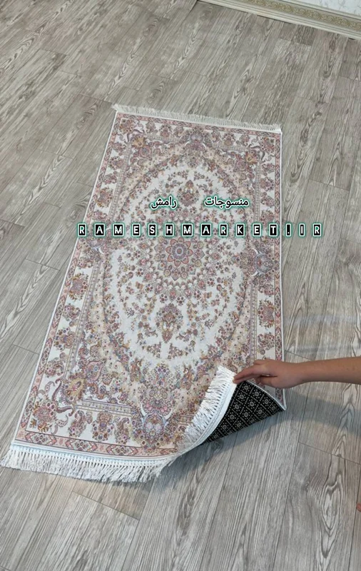 فرشینه استپ دار ۳ لایه ریشه دار (فرش لایت) کیفیت عالی با طرح زیبای اصیل تبریز کد fh1708 (با فیلم)