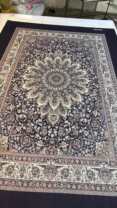 کاور فرش و روفرشی کشدار طرح سنتی و رنگ زیبا کد 0646