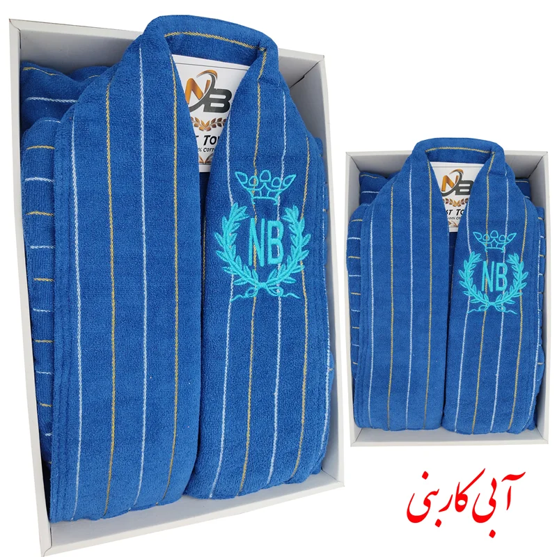 حوله تن پوش NB کلاهدار طرح یقه ابریشم سایز لارج 125
