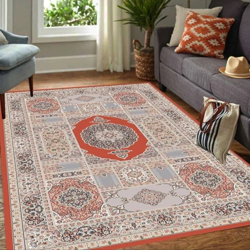 کاور فرش و روفرشی کشدار طرح فرش سنتی کد Rh1722