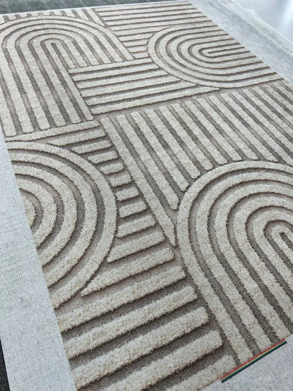 روفرشی کشدار یا کاور فرش کشدار ترنج طرح مدرن با سایز بندی کامل قابل تولید کد Rtor711 ( با فیلم) / cover carpet code 711