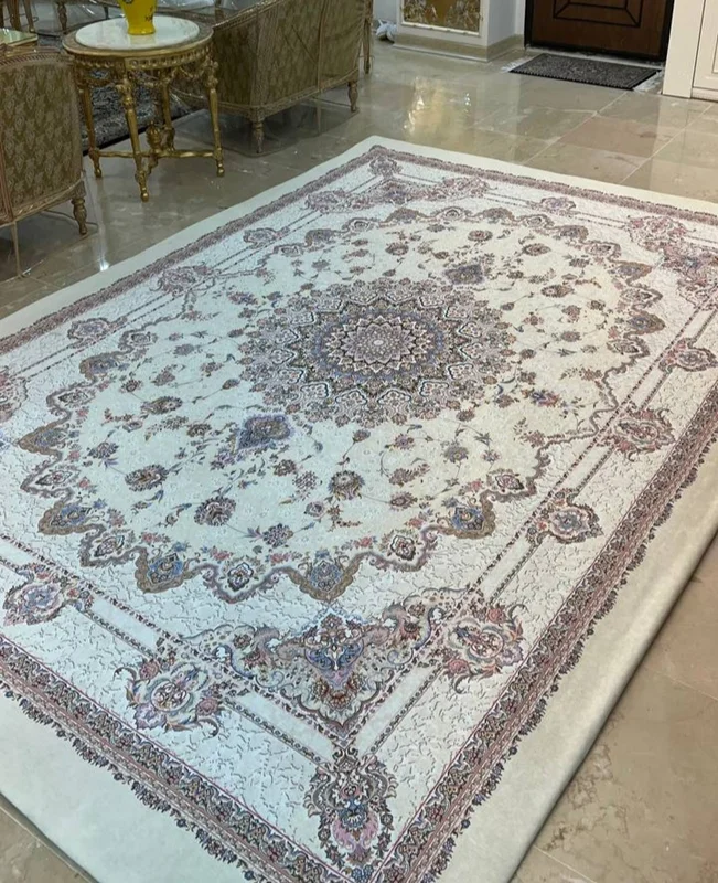 کاور فرش و روفرشی کشدار طرح و رنگ‌ بسیار زیبا کد 1435 (با فیلم)